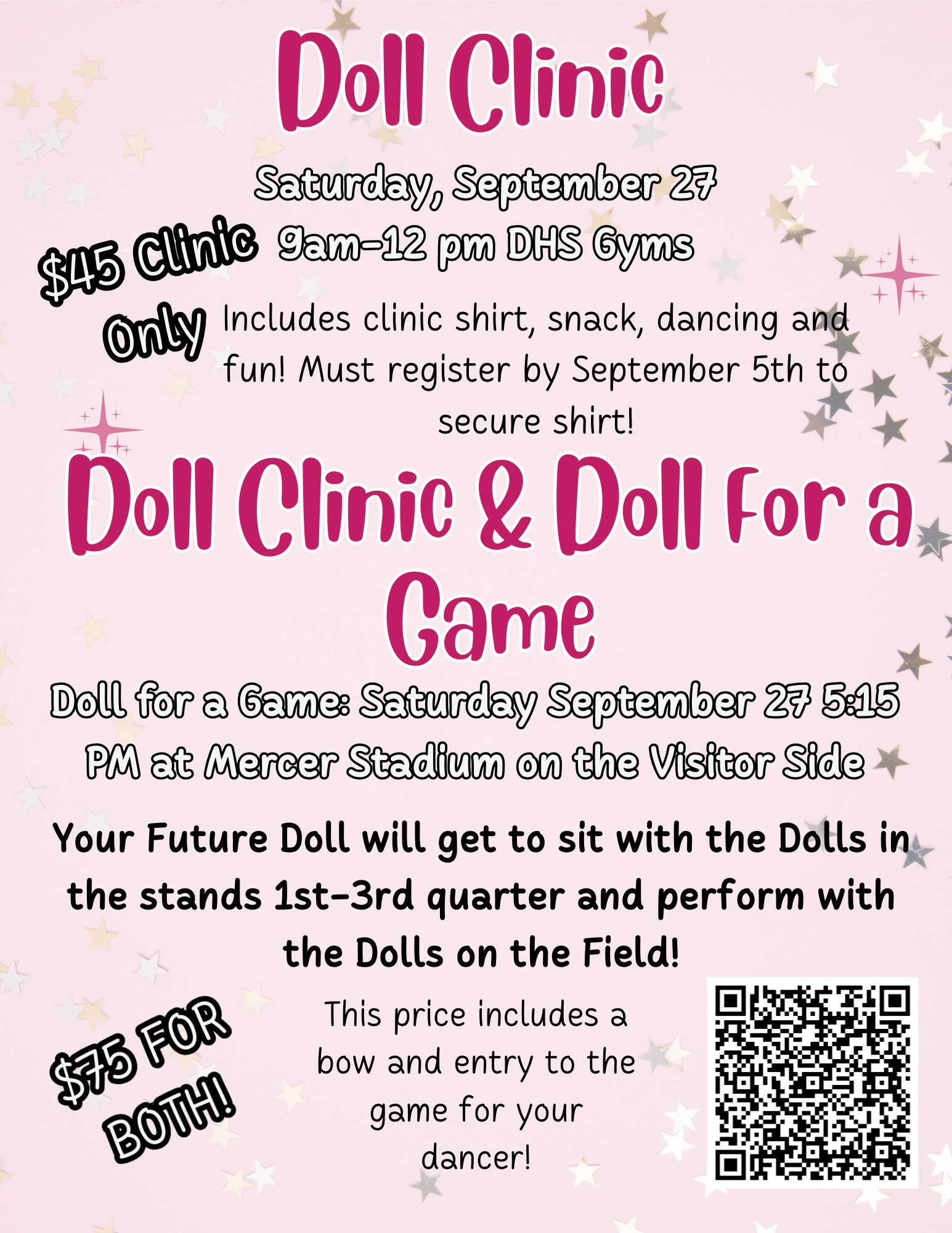 Doll Clinic / Doll for a Game flyer